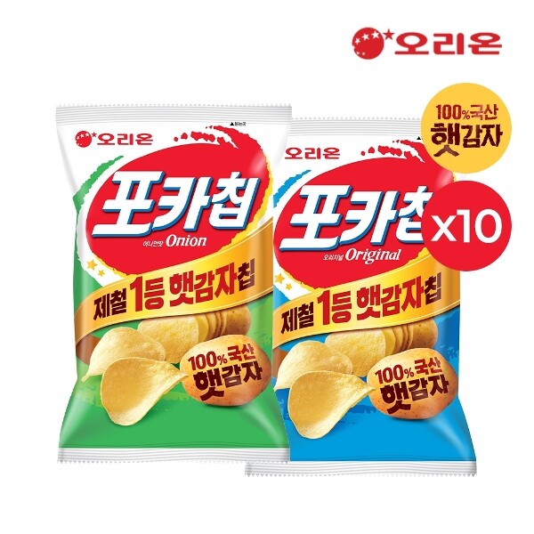 오리온 포카칩 어니언(66g)x10+오리지널x10