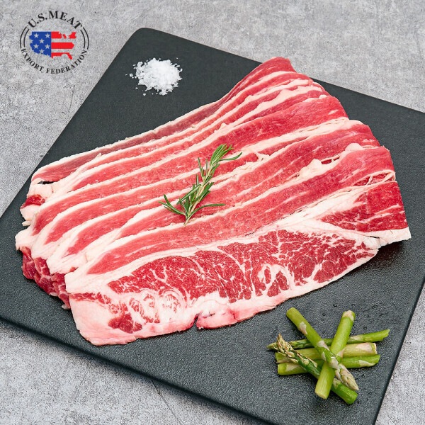 (신선집중) 빽패커 미국산 프리미엄 우삼겹 구이용 샤브용 250g x 8팩 (총2kg)