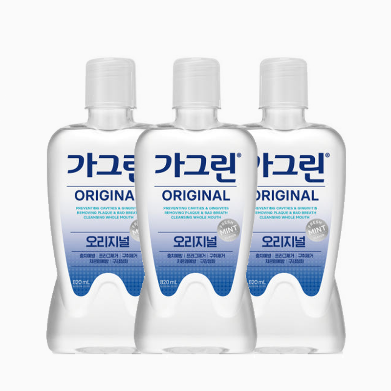[가그린]동아제약 가그린 820ml x 3개/5개 (제로/오리지널) : 롯데ON
