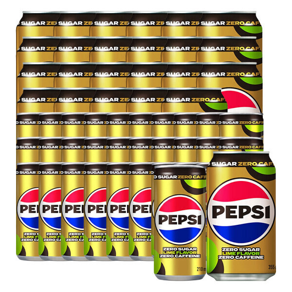 (12%결제할인)펩시제로라임 제로카페인 210ml 30캔+ 355ml 24캔