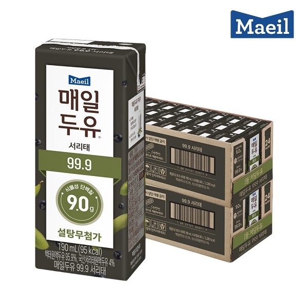 매일두유 99.9 서리태 190ml 48팩