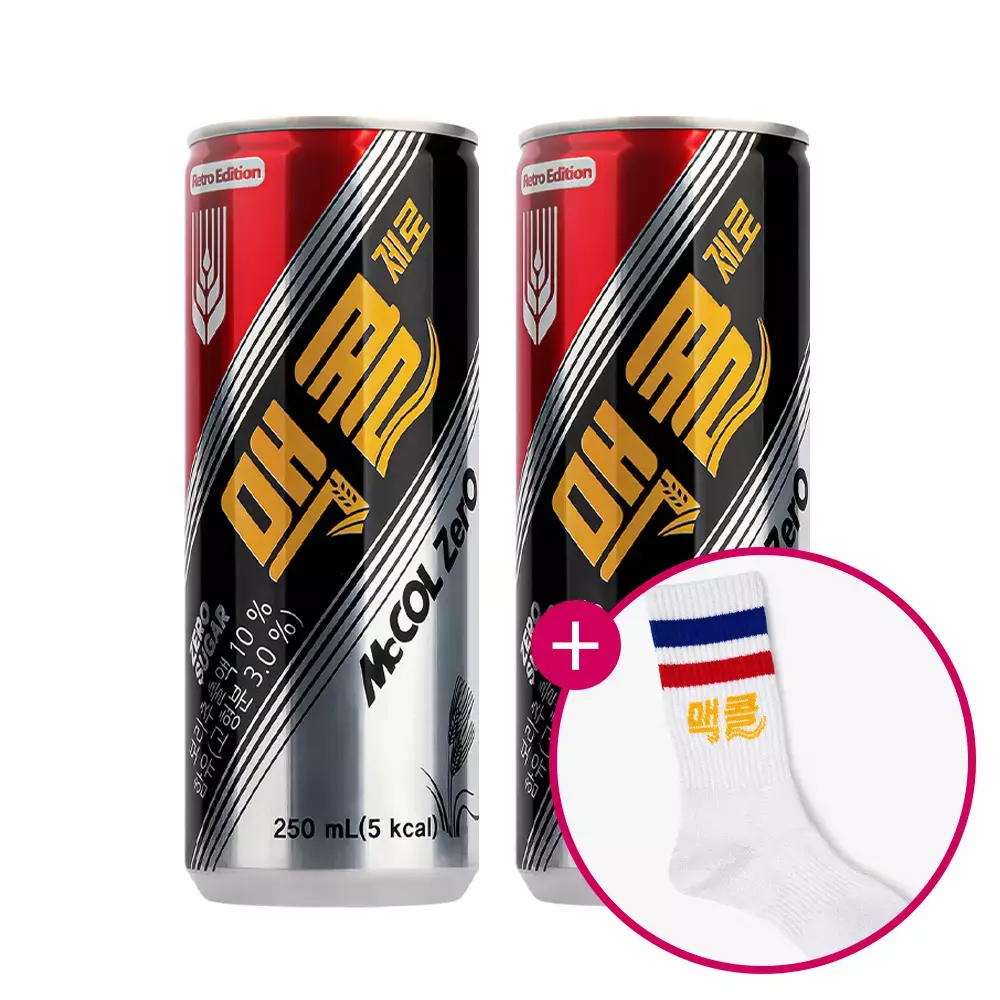 맥콜 제로 250ml X 60캔 + 맥콜 양말