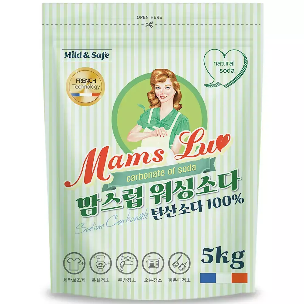 맘스럽 땀냄새제거 천연100%워싱소다5kg 외 베이킹소다,과탄산소다/ 청소고수 필수품 천연 가루세제 모음