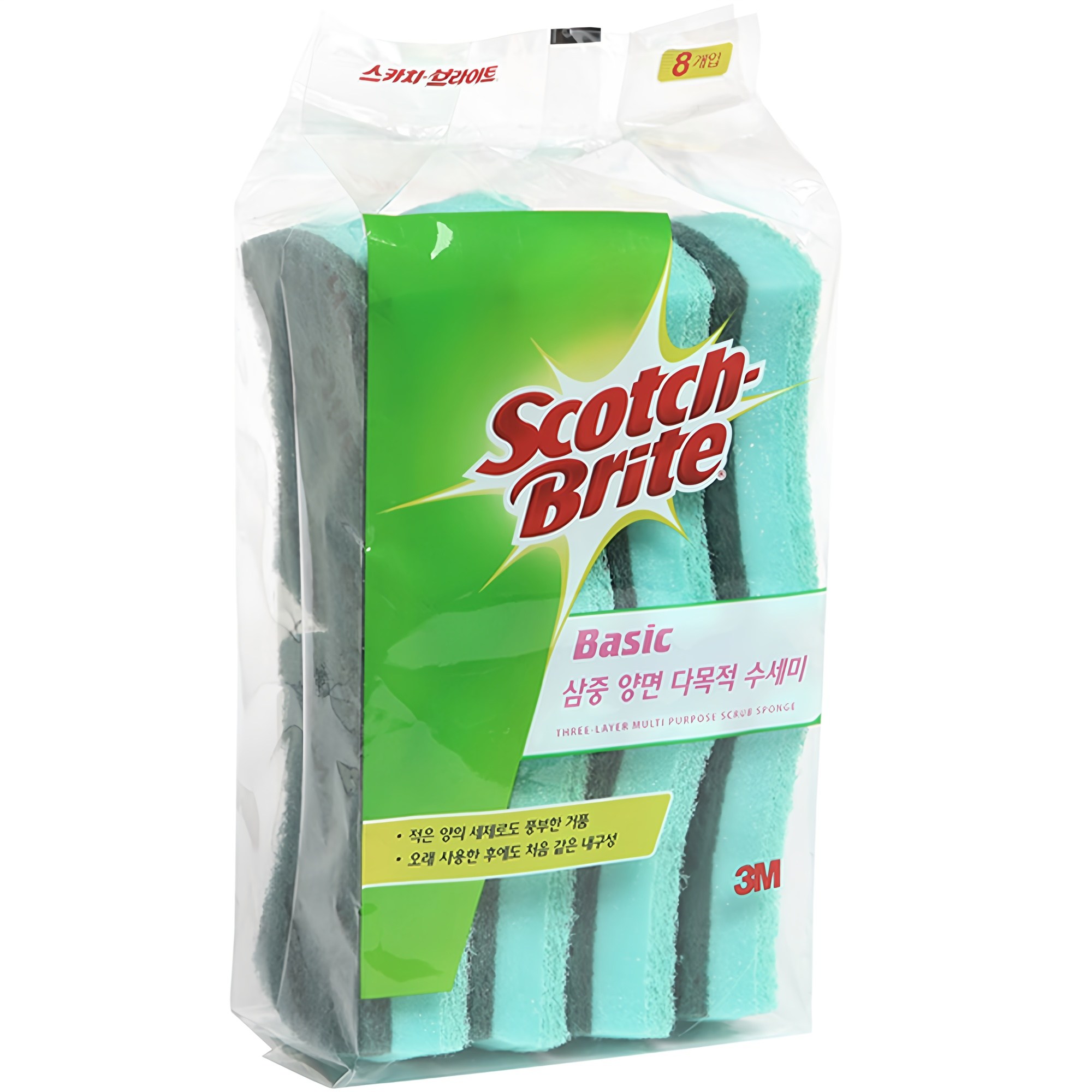 스카치브라이트 베이직 삼중양면 다목적 수세미