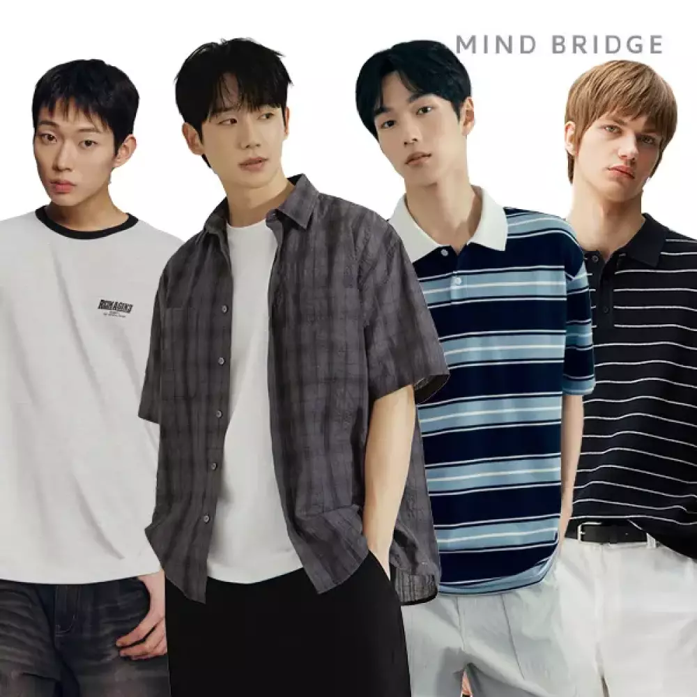 [마인드브릿지]앵콜본사 남성 26SS 신상 할인&이월 BEST 반팔니트/셔츠/반팔티/티셔츠/쿨 슬랙스/팬츠 외 BEST 100종  UP TO 82%OFF