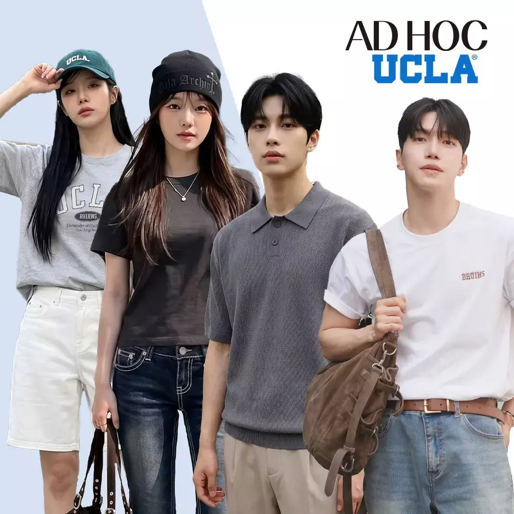 [30%혜택][애드호크/UCLA] ss신상출시기념 반팔티셔츠/반팔니트/슬랙스/바람막이/반바지 BEST 모음