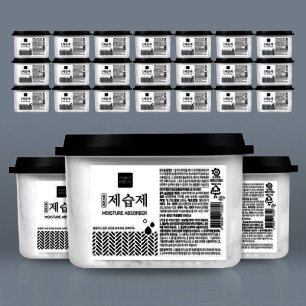 습기타파 대용량 제습제 280g x 24개입 /최신제조 옷장 신발장 선반 서랍장 화장실 습기제거