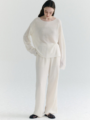 Slit Wrinkle Banding Pants_3color