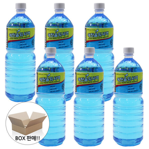 프리존 에탄올 워셔액 1.8L 6개입/사계절 얼지않는 워셔액