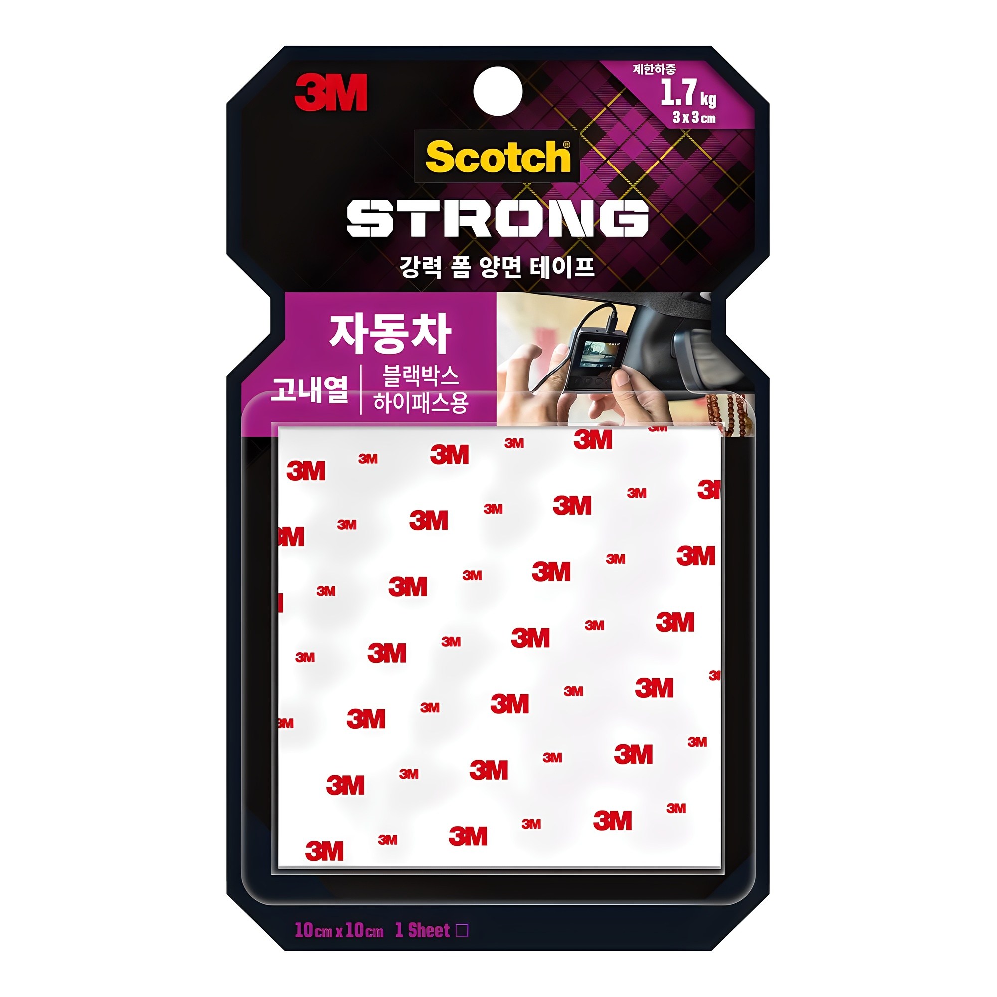 스카치 강력 고내열 폼 양면 테이프 10 x 10 cm