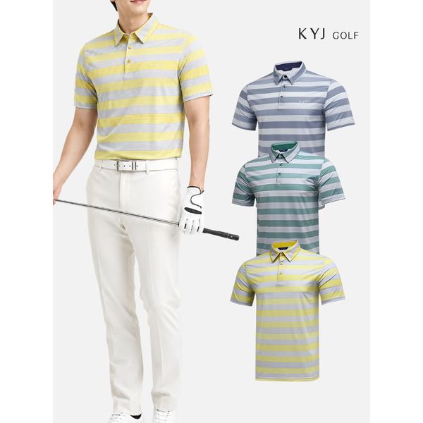 [김영주 골프] S/S  자가드 쿨링2 단가라 카라 반팔티셔츠