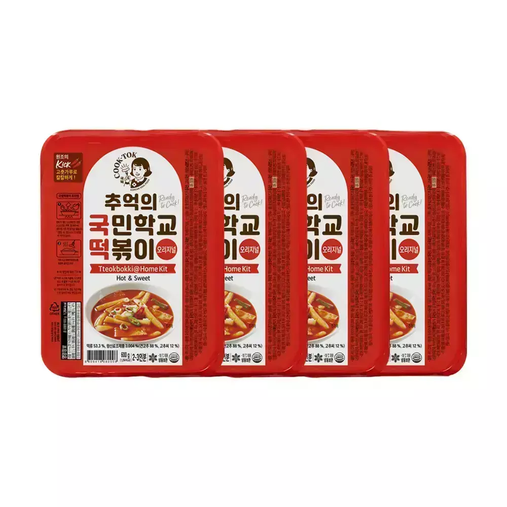 추억의 국민학교 떡볶이 오리지널 4팩