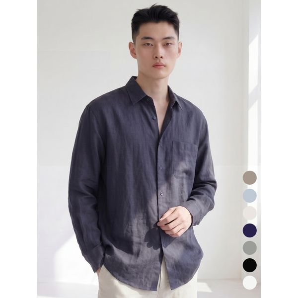 린넨 쿨 긴팔 셔츠 WASM602 WSPC1523