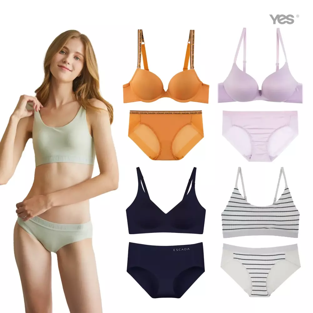 [30%+T11%] 예스&에스까다 COOL한 1+1세트/브라/팬티 UP TO 80%OFF