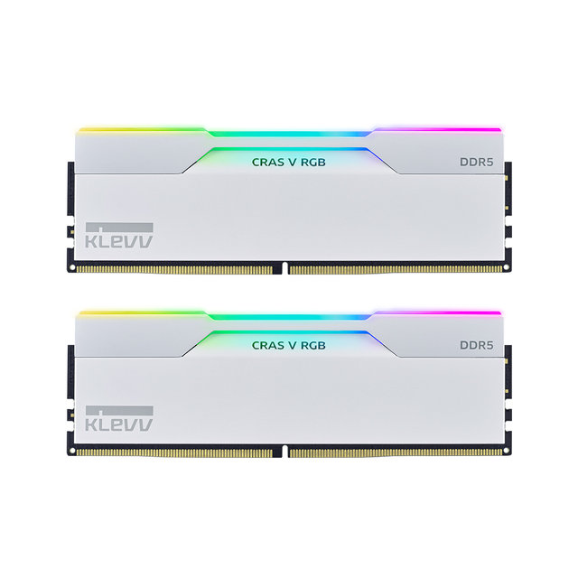  [서린공식] 에센코어 클레브 DDR5-6000 CL30 CRAS V RGB 화이트 패키지 서린 (32GB(16Gx2))