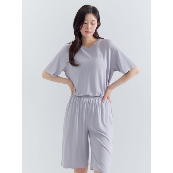 [지센] (2컬러) 에브리 모달 반팔&반바지 셋업 (1PACK) LVTSP403