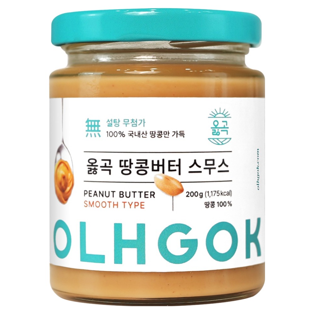 옳곡 100% 국내산 땅콩버터 스무스