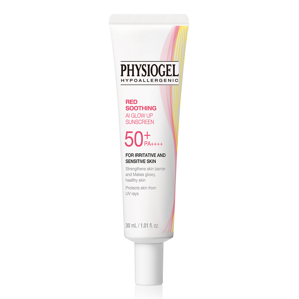 피지오겔 레드수딩 AI 글로우업 썬스크린 SPF50+ PA++++