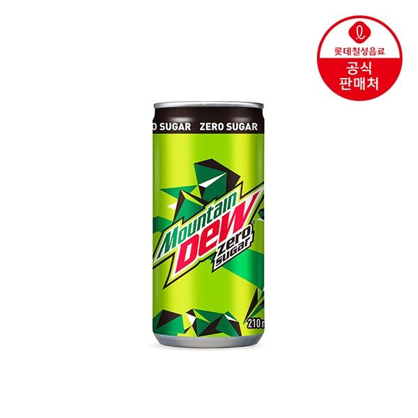 [롯데칠성][딜크릿] 마운틴듀 제로슈거 210ml*30캔 : 롯데ON