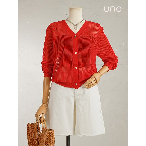 UNE[윈] 네트니트 썸머가디건