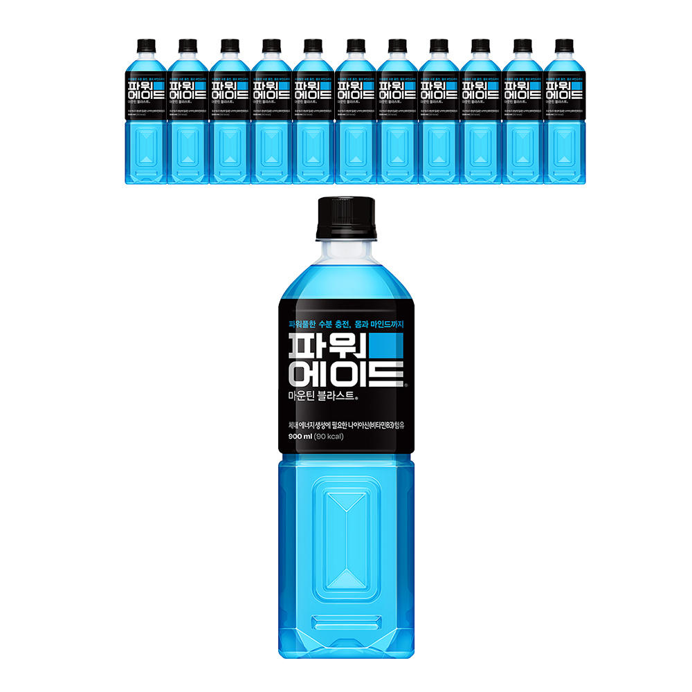 [코카콜라] 파워에이드 마운틴블라스트 900ml, 12개