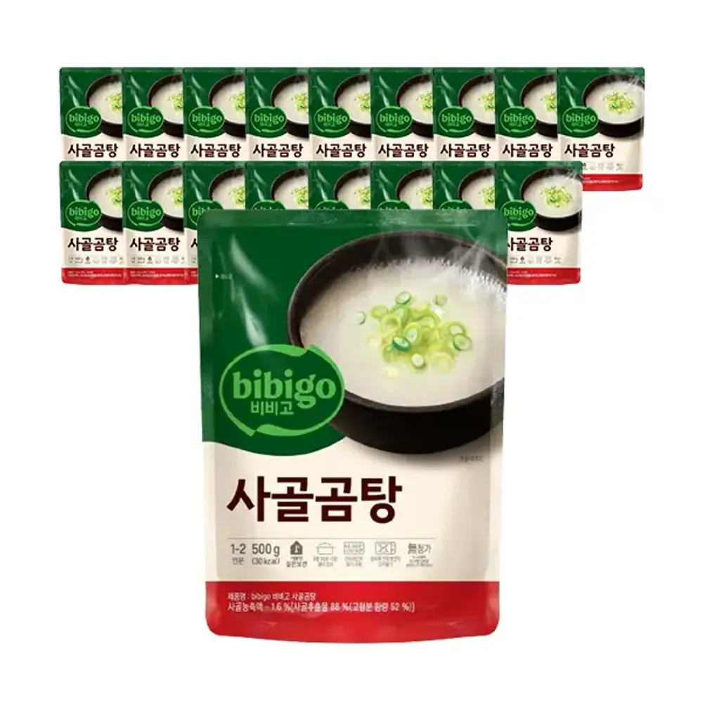 [CJ] 비비고 사골곰탕 500g, 18개