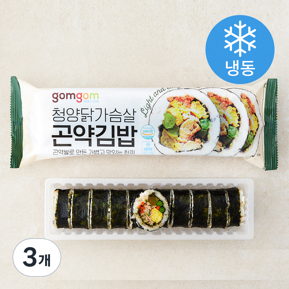 [로켓프레시] 곰곰 청양닭가슴살 곤약김밥 (냉동)