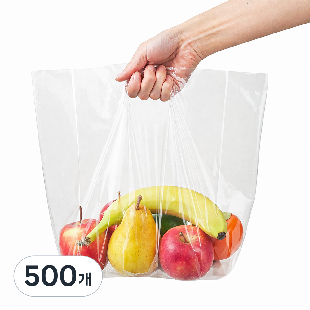 코멧 투명한 무지 비닐 PE 쇼핑백