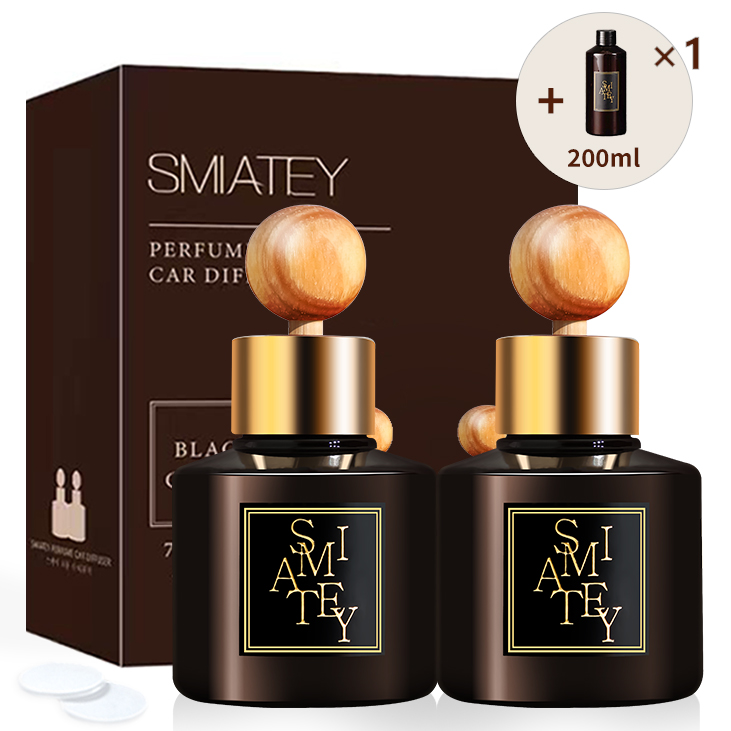 스미어티 프리미엄 퍼퓸 차량용 디퓨저 75ml 2p + 200ml 리필