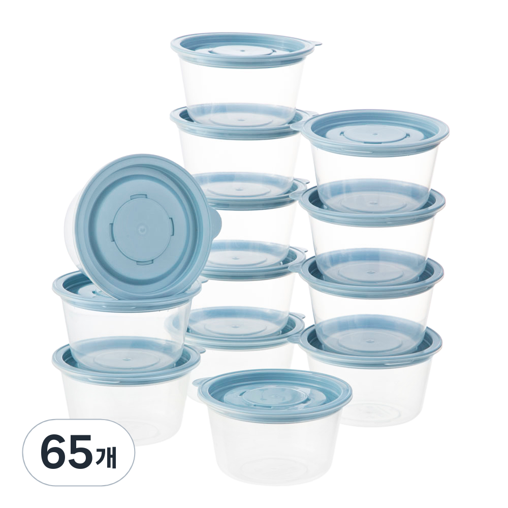 코멧 냉동밥 국용 전자레인지 밀폐용기 블루 275ml