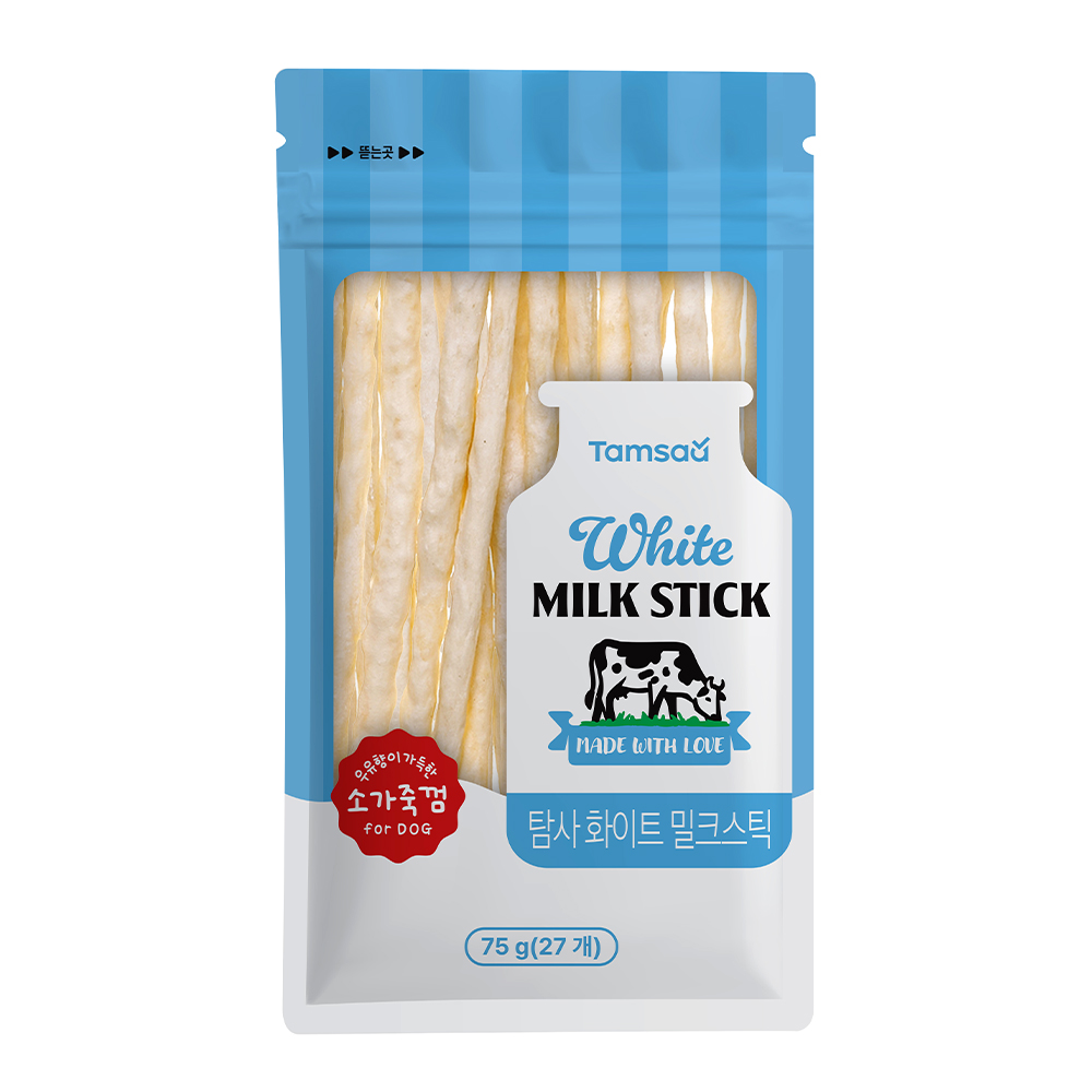 탐사 강아지 화이트 밀크스틱 27p