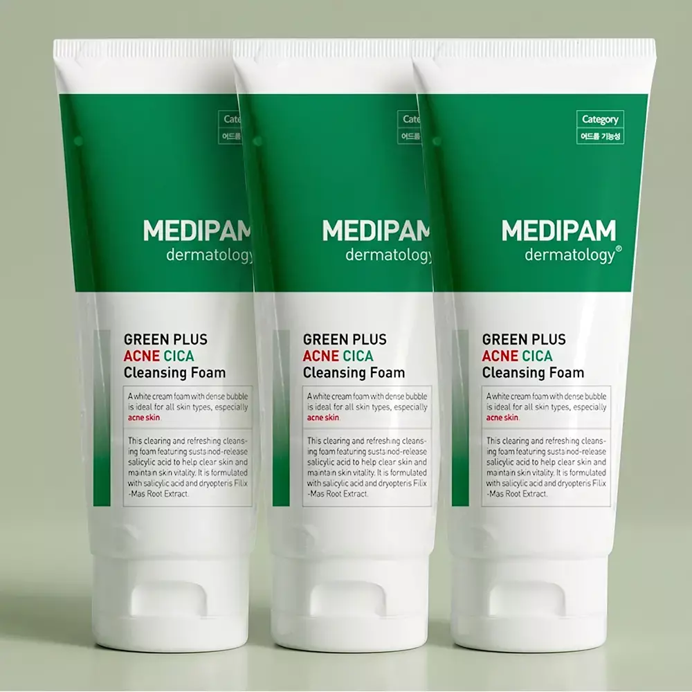 메디팜 진정 시카 대용량 클렌징폼 220ml 3개 /문제성피부케어