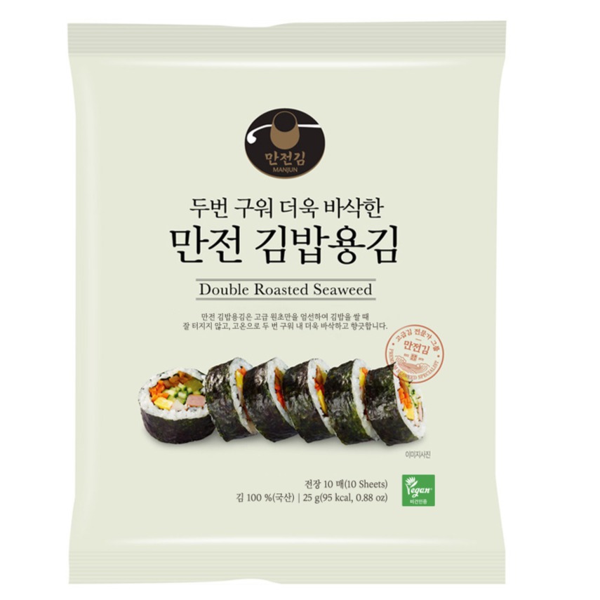 만전김 두번구운 김밥용김 10p