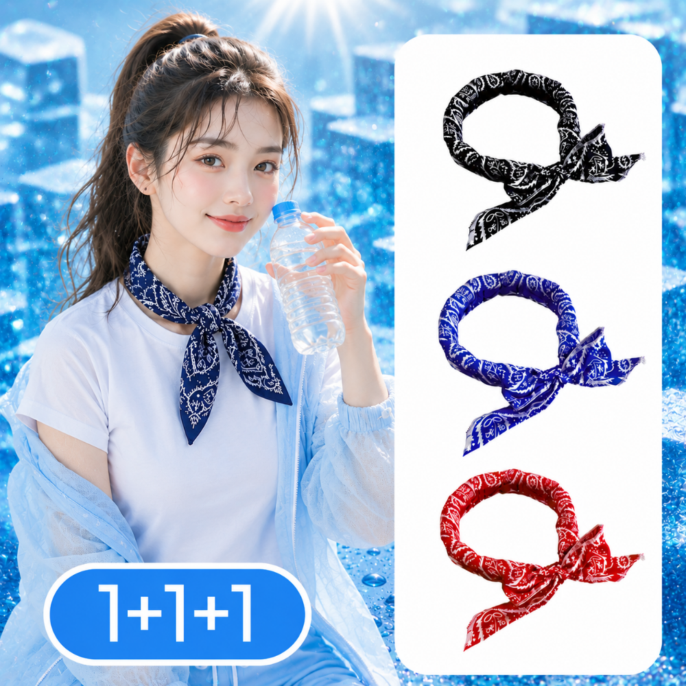이지앤코 얼음꽁꽁 아이스 냉감 쿨 스카프 3장 세트