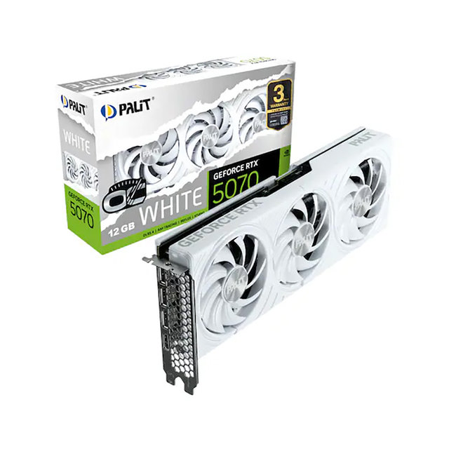  PALIT 지포스 RTX 5070 WHITE OC D7 12GB 이엠텍