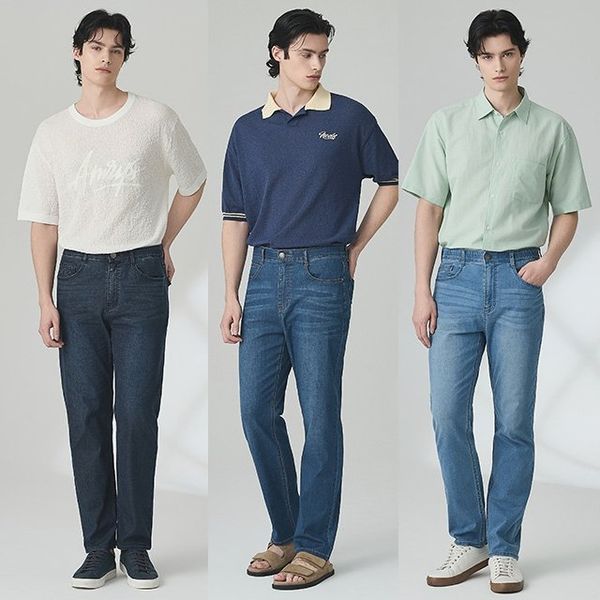 26SS 남성 여름 라이크라 스트레이트 데님 3종