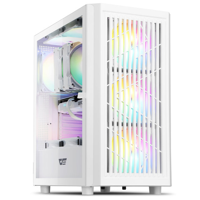  다크플래쉬 DP360 MESH RGB 강화유리 (화이트)