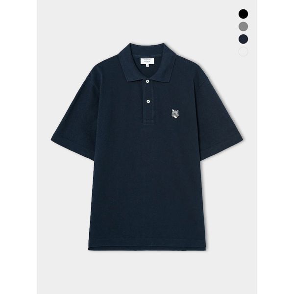 그레이 폭스 헤드 패치 폴로 카라 반팔 티셔츠 (4color)