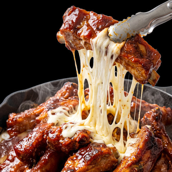 두툼 숯불 바베큐 쪽갈비 500g+500g / 폭립급 비주얼 (전자레인지 5분 조리)