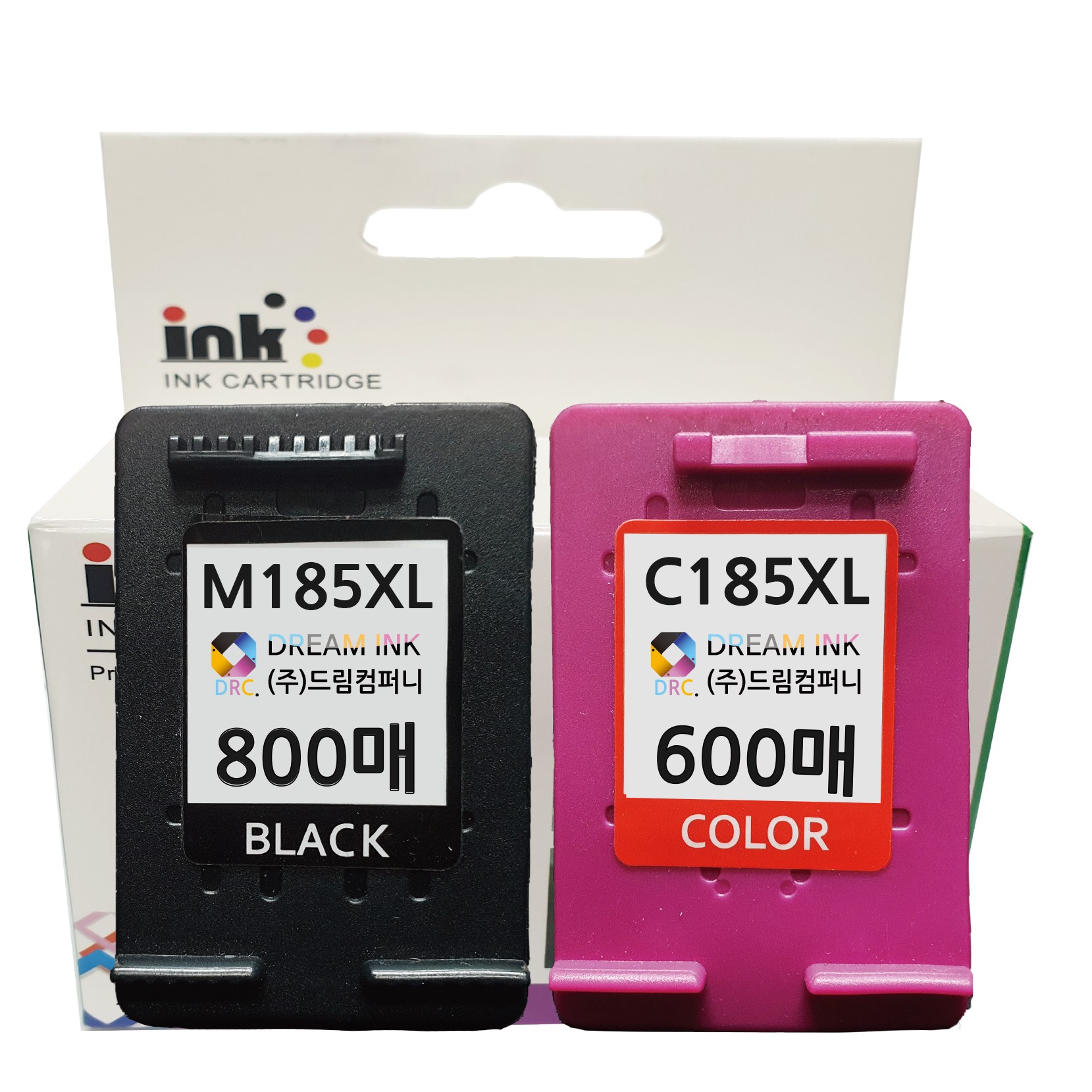 4배대용량 INK- M185 C185 (검정+컬러)XL 세트 삼성 SL-J1680 J1683 J1655 SL-J1770W 1780DW