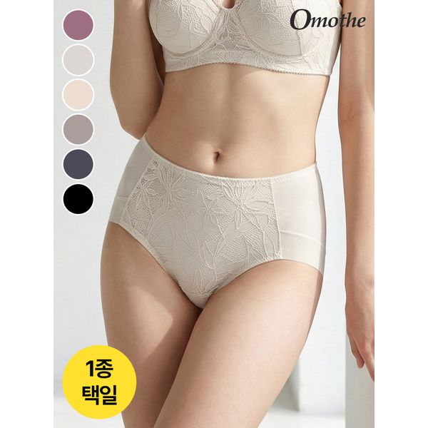 [26SS신상] 오모떼 올데이 에센셜 플로워레이스 팬티 1종/택일