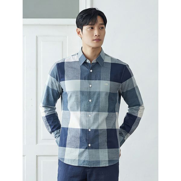 [PAT 남성] 린넨혼방 빅체크 셔츠_1L11507
