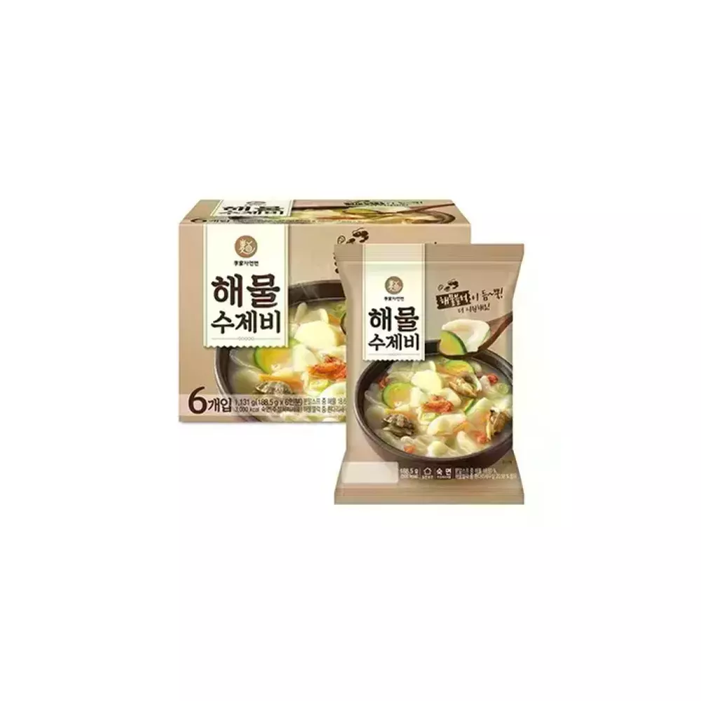 이가자연면 해물수제비 6개입 BOX