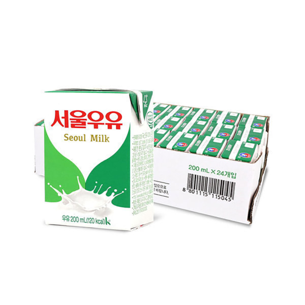 서울우유 멸균우유 200ml x 24입 (1박스)