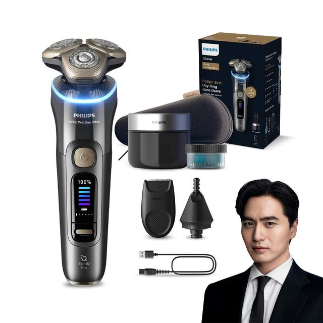  필립스 면도기 NEW i9000 울트라 XP9402/27(본체+클렌징팟+트리머+파우치+카트리지1)