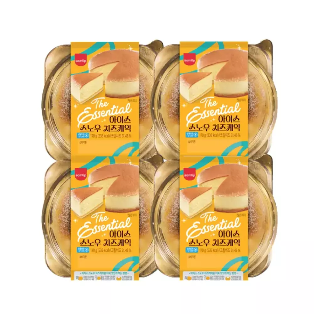 디에센셜 아이스 스노우 치즈케익 170g 4입