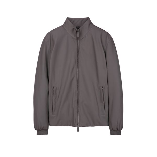 차콜 그레이 Luxury Premium Leather 레귤러핏 양가죽 점퍼 ARJU4A701CG