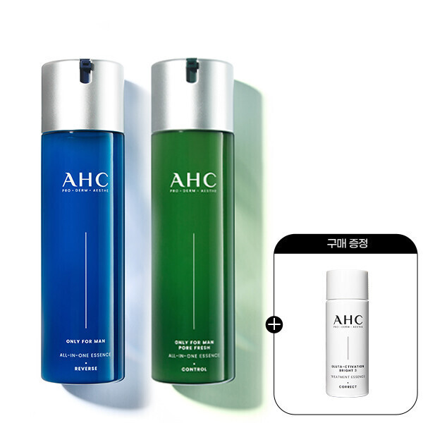 (10%결제할인) AHC 온리포맨 올인원 에센스 200ml 2종 중 택1 +(증정)프로샷 에센스 20ml 1개