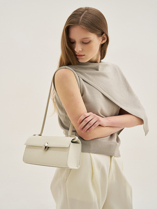 Lune Wide 2way bag White
