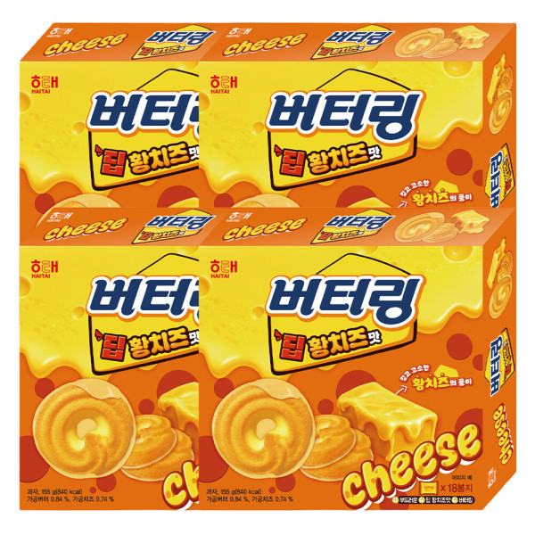 버터링 딥 황치즈맛 155g 4개